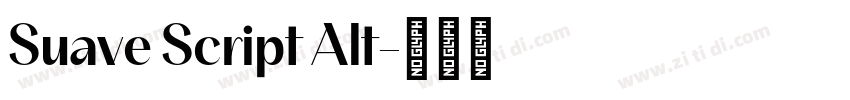 Suave Script Alt字体转换